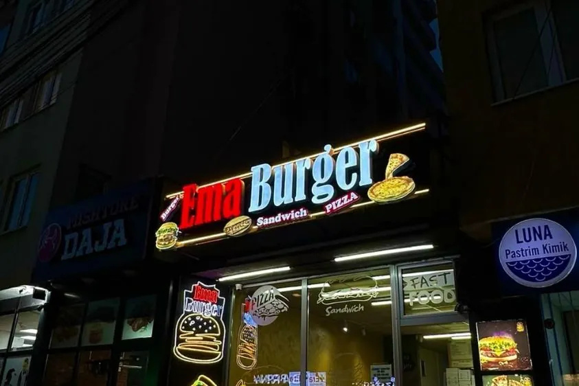 Illuminated signs: Ema Burger
